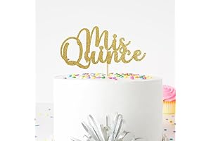 Mis Quince Cake Topper, Fifteenth Birthday Cake Decoration