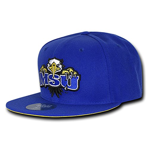University of Morehead State Eagles NCAA Fitted Flat Bill Baseball Cap Hat (7 1/4) Royal Blue