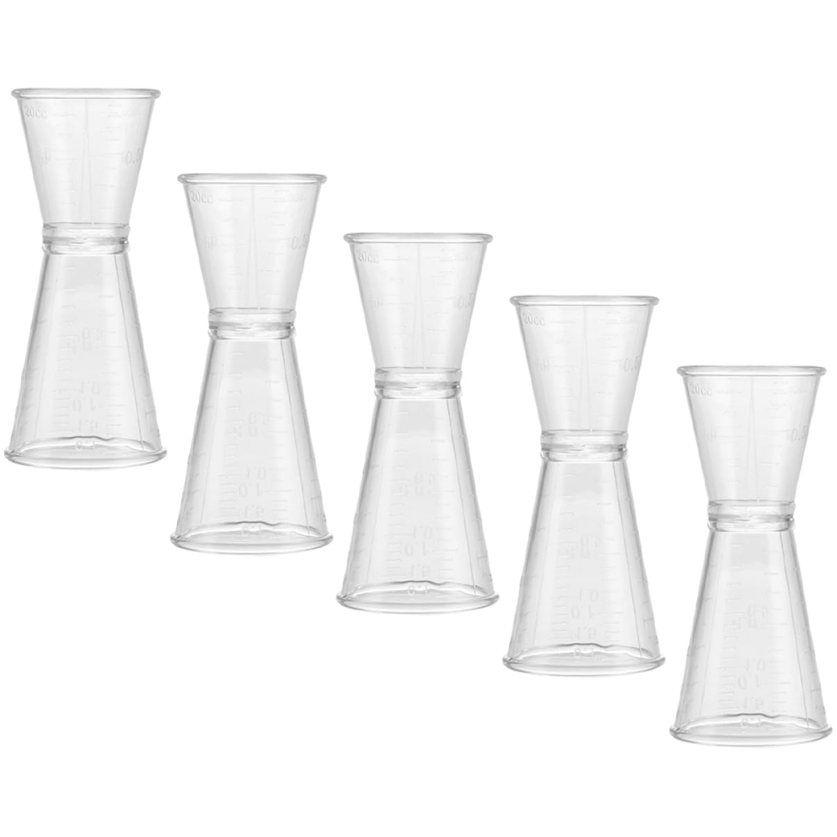 PHENOFICE Ergonomic Cocktail Measurer Double Ended Jigger for Bartending 20-40ml Ounce Cup