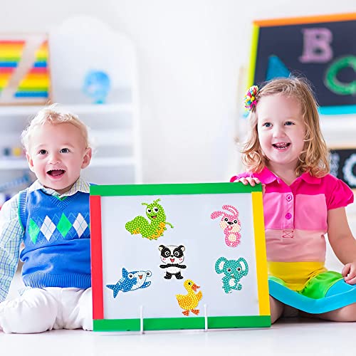 Diamond Painting Stickers Kits For Kids, Acsaummy 40 Pcs Cute Diamond Arts Paintings Stickers 5D Diy Cartoon Diamond Painting For Kids Mosaic Stickers Gem Arts And Crafts For Kids And Adults Beginners #TOP5