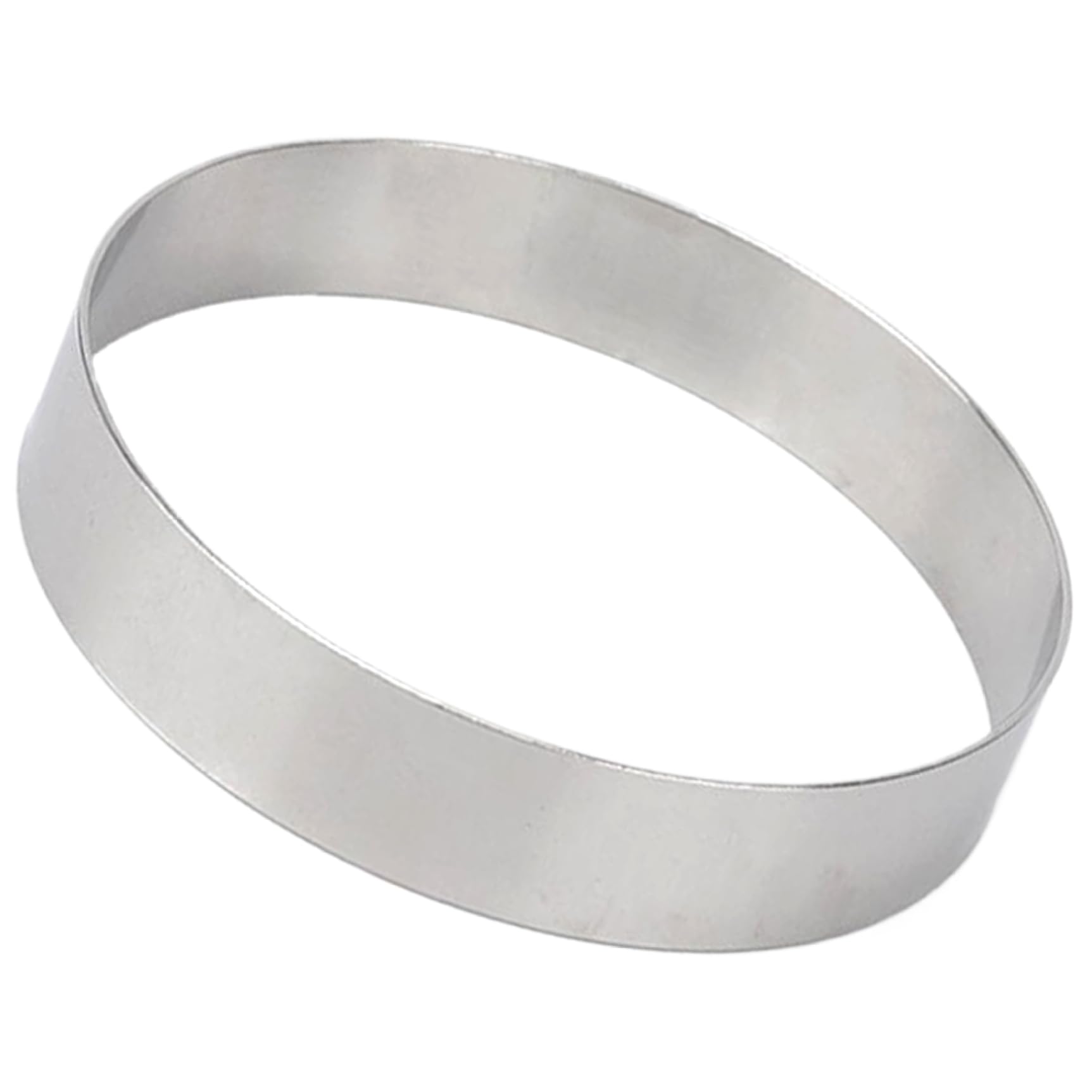 Xdyyjrasa Non Stick Stainless Steel Ring Molds 7 Inch – Baking Rings Biscuit Cutter Pastry Crumpet Rings for Muffins Pizza (Silver)