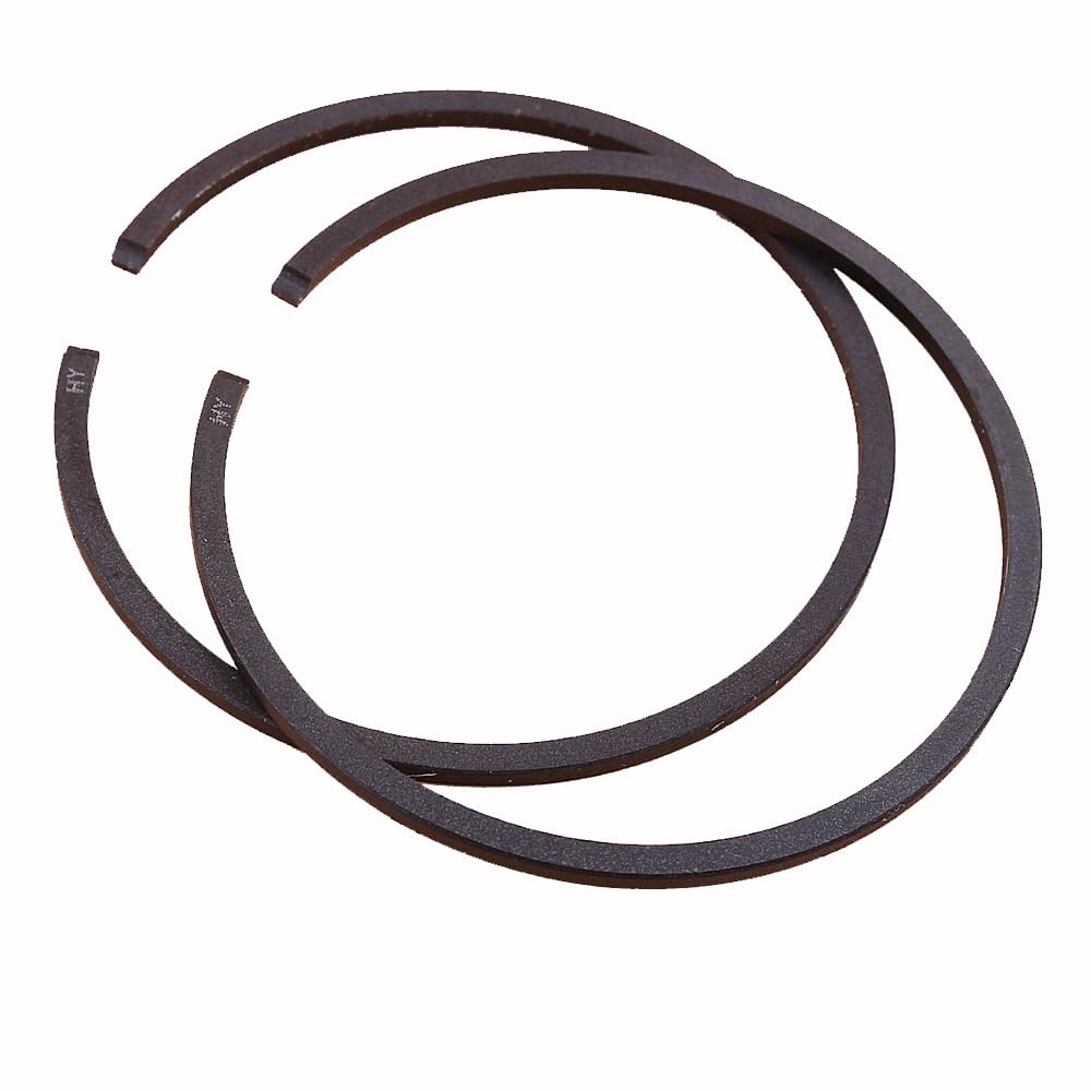 2 pezzi Anello pistone 46/47/48/49/50/51/52/54/56/58/60X1,5mm Motosega Decespugliatore Soffiatore Parti Anello pistone standard(52X1.5mm)