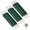 Alambre floral verde, paquete de 3 cables flexibles de calibre 22 de 117 yardas para manualidades, coronas de Navidad, árboles, guirnaldas y arreglos florales