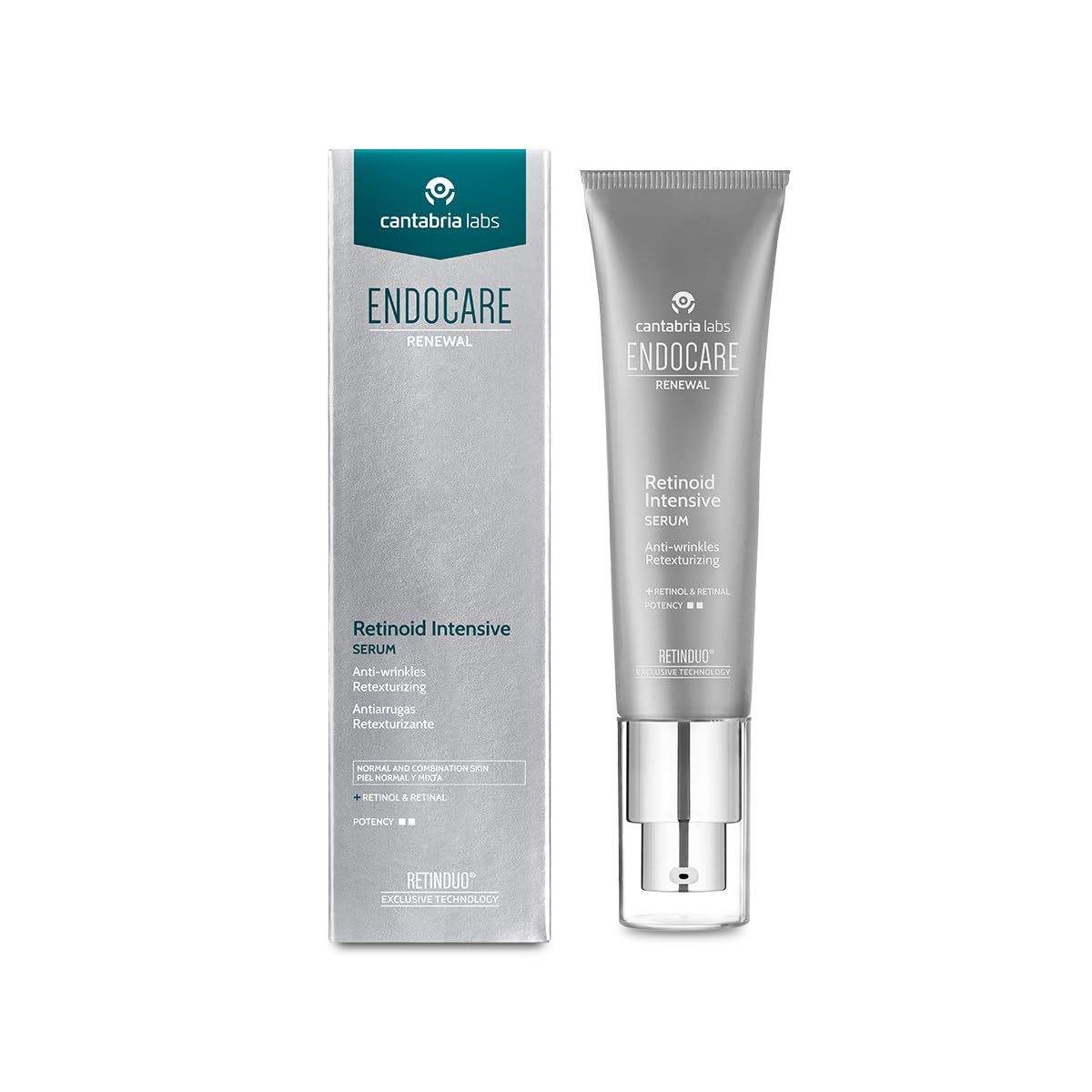 Cantabria Labs - Endocare Renewal Retinoid Intensive Serum - 30 ml - Sérum Antiarrugas con Retinol Puro y Retinal - Renueva y Retexturiza la Piel - Para Piel Normal o Mixta
