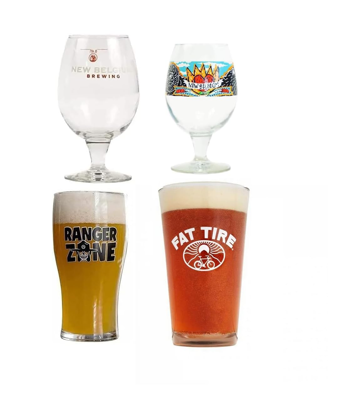 New Belgium Brewery 2020 Pint Glass Gift Set - Set of 4