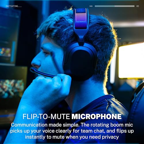 Image of JLab Nightfall Wireless Gaming Headset, Bluetooth 5.3, Black