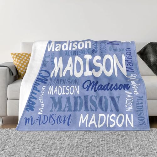 Corissy Ships Next Day, Personalized Blankets and Throws Custom Blanket with Name Customized Flannel Blanket for Kids Christmas Blanket Gifts for Teen Girls Boys — view 2
