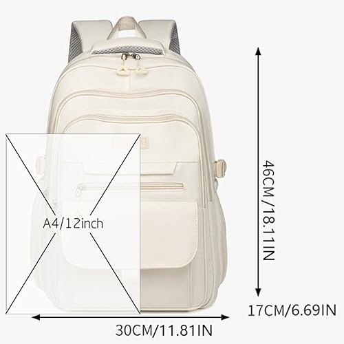 Miniatura 5 de Mochila estética escolar para niñas, mochila para estudiantes, niños, adolescentes, niñas, bolsas de libros de gran capacidad, mochila