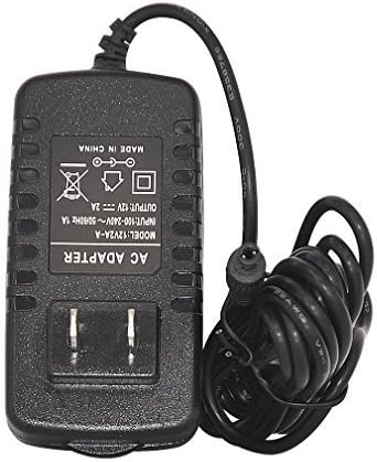 Miniatura 3 de TMEZON toma de corriente con conversor y adaptador AC 100-240V a 12 V y 2 A, de 2.1 mm x 5.5 mm, conversor adaptador de 12 V para sistema de