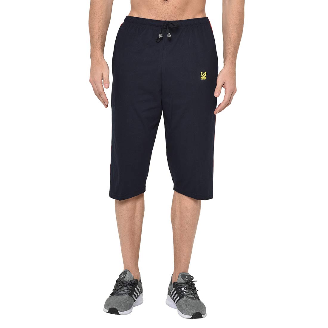 Cotton Blended Regular Fit 3/4th Capri for Men-C1_0001_P