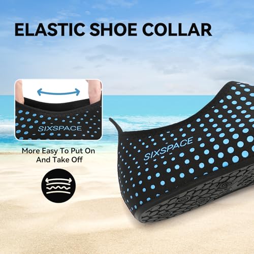 Image of Sixspace Water Shoes for Women Men Aqua Socks Swim Shower Beach Barefoot Pool Quick-Dry Non Slip Lake Surf
