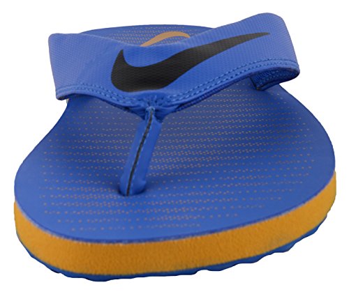 Image of Nike Men's Chroma 5 Hyper Cobalt /Blk-Gold Leaf Flip Flops Thong Sandals