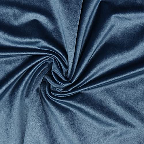 Tissu velours peluche bleu clair au mètre 150x100cm coupon mercerie loisirs créatifs couture DIY