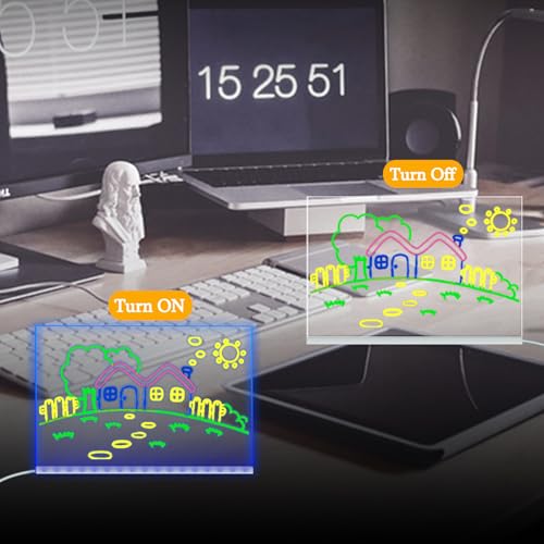 Laysinly LED Drawing Board,11.8x7.9, 7 Color 4 Mode, Remote Control - image 3
