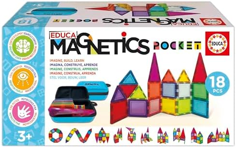 Educa Magnetics - Juego De Construcción Magnético 3D Con 83 Piezas Para Niños 3 Años, Desarrolla Creatividad