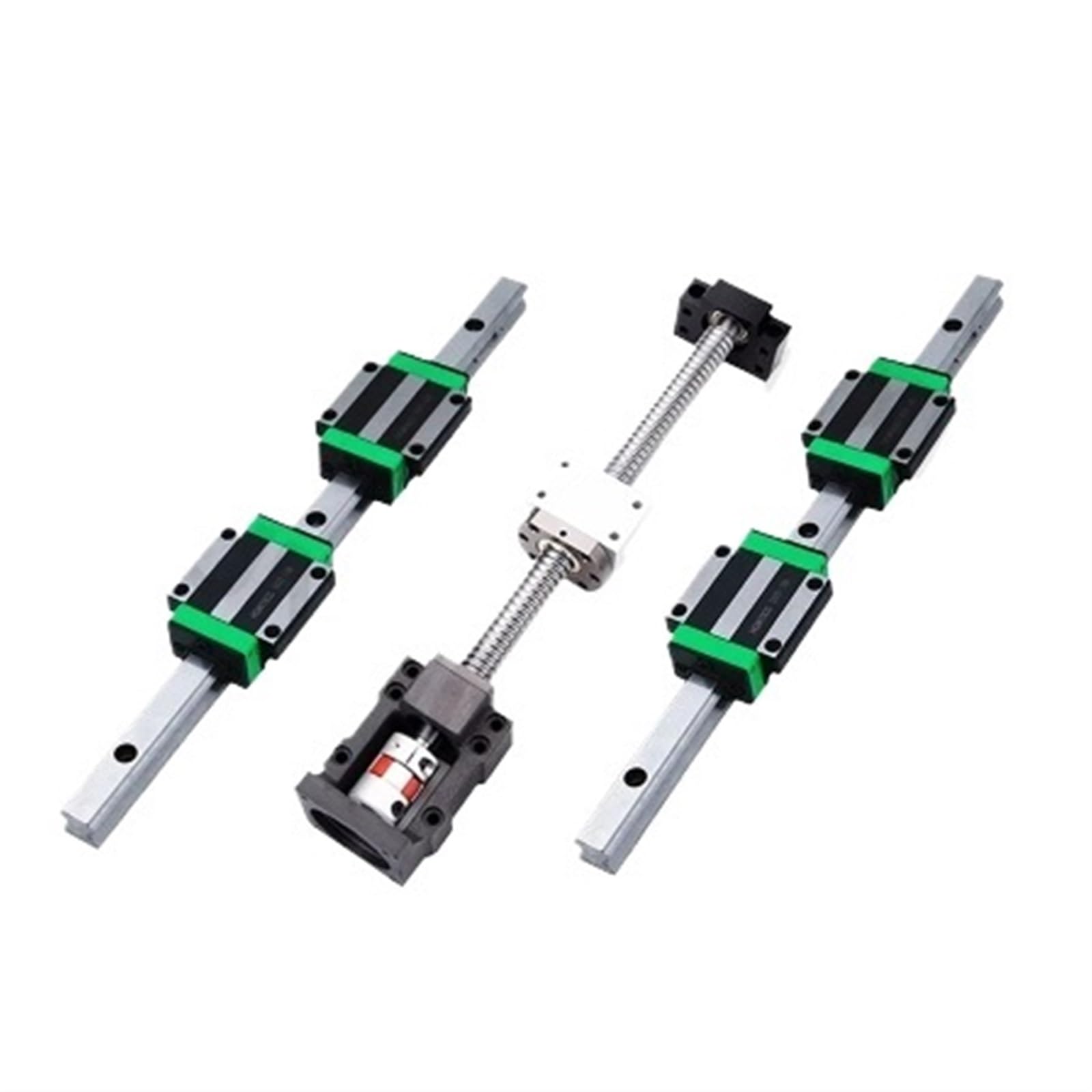 Metal Ball Screw nut end Processing Ball Screw Assembly SFU3210 L300-1000mm + 2pcs HGR30 Linear Guide Assembly + 4pcs HGW30CC Slide + HM25-110(950mm)