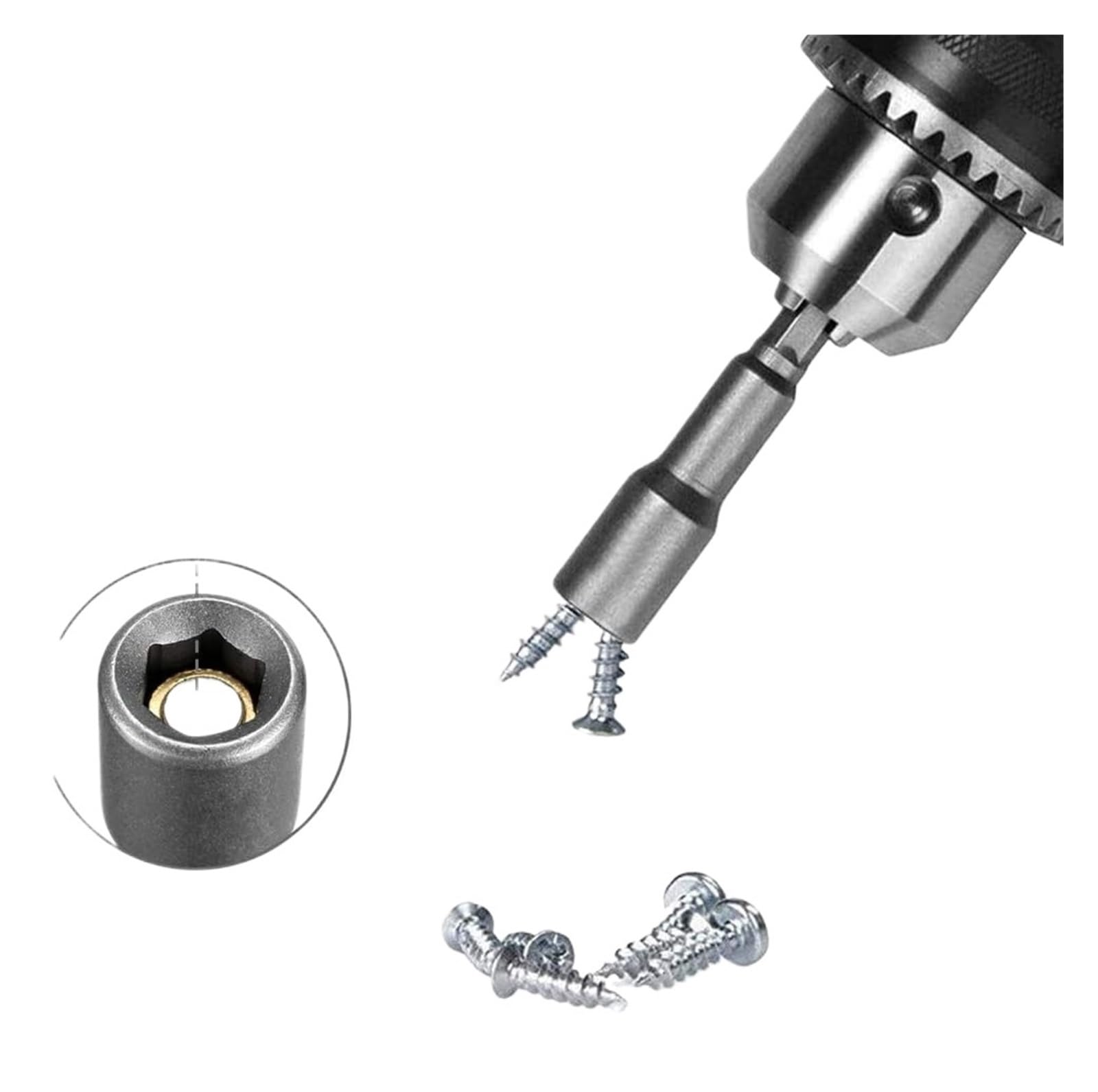 Cabezal de llave de tubo Juego de llaves hexagonales Adaptador broca for taladros eléctricos Atornilladores impacto Kit vasos(6-10mm(5PCS))