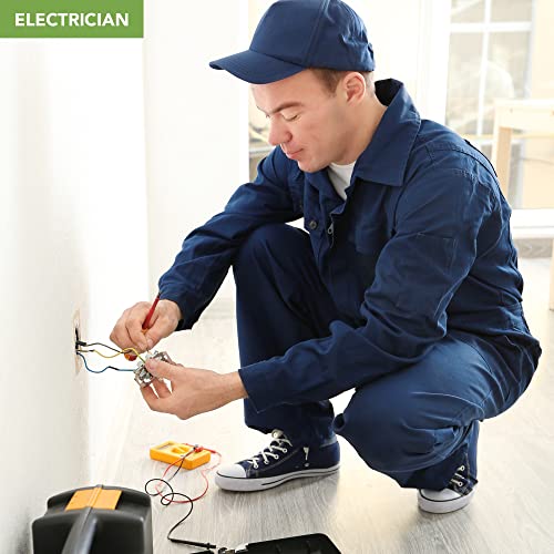 blostm jeu tournevis isolé lot de 7 tournevis electricien professionnel certifiés vde à 1000v pointes noires durcies avec conception ergonomique anti roulis (7 pcs)