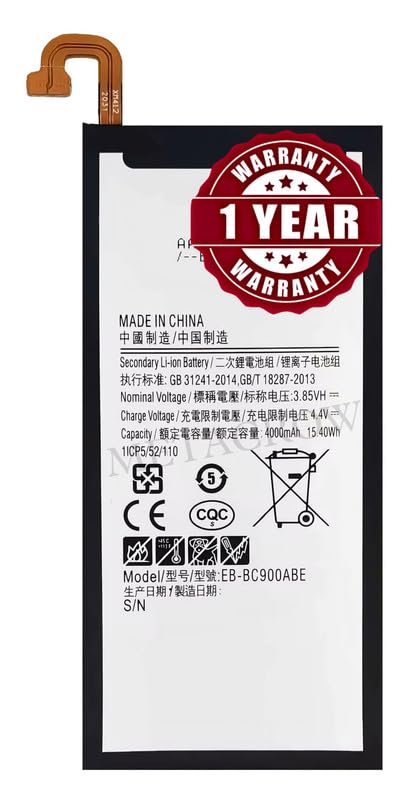 Image of Original EB-BC900ABE Battery Compatible for Samsung Galaxy C9 Pro - (4000mAh) - 1 Year Warranty JK1