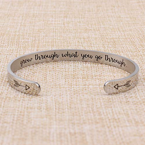 Btysun Bracelets for Women Mothers Day Bracelet Gifts from Daughter Inspirational Gifts for Women Graduation Gifts for Her Motivational Birthday Cuff Bangle Friendship Personalized Mantra Jewelry…