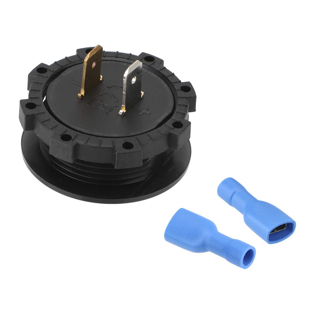 Mini Voltímetro Digital, Probador de Voltaje a prueba de agua, pantalla LED, para Coche, Motocicleta, Barco, Camión, Plástico ABS, DC 12V-24V (Rojo)
