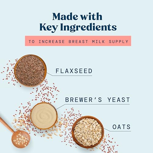 Lactation Cookies Mix - Oatmeal Breastfeeding Cookie Supplement Support for Breast Milk Supply Increase (Rainbow Candy) 16oz