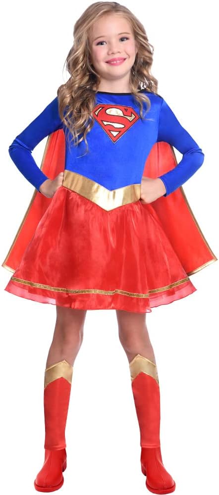 amscan Girl's Warner Bros Dc Comics Supergirl Classic Fancy Dress Costume (pack of 1)