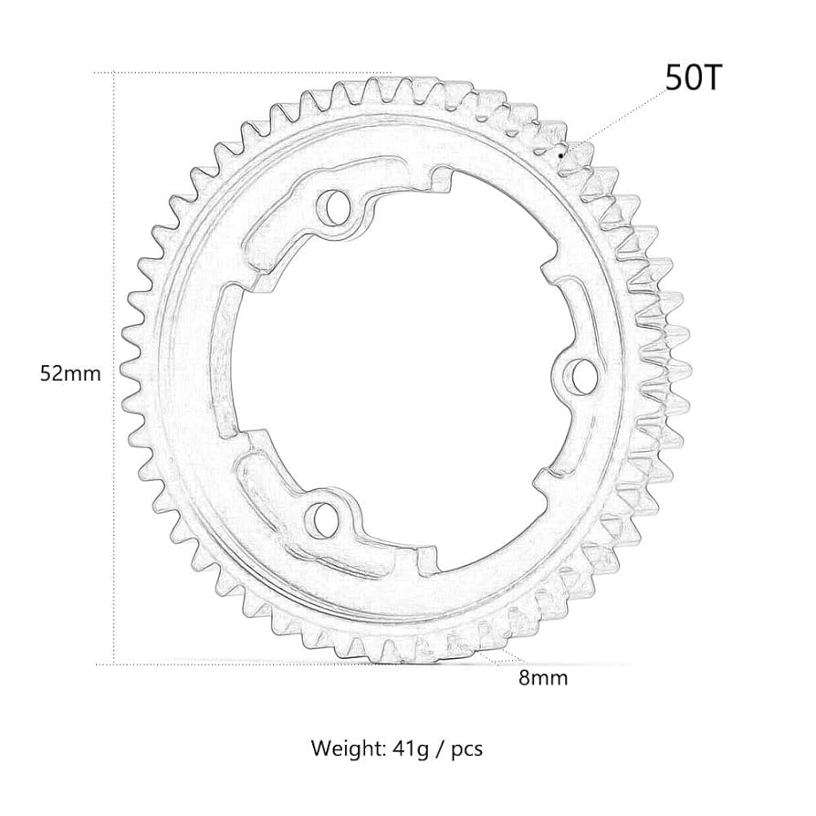 D FORCE VS-50　00X Amazon.com: Steel 50T Spur Gear + Transmission Cush Drive