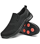 DXINZHI Men's Breathable Non Slip Food Service Work Shoes-Professional Oil Water Resistant Chef S...