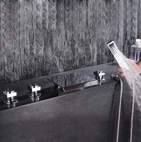 Grifos, modernos y ampliamente utilizados, mezclador de llenado de baño romano, grifo con ducha de mano, lavabo de cocina a presión