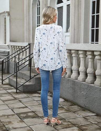 Image of Blooming Jelly Women's Long Sleeve Blouses Dressy Casual Business Work Tops