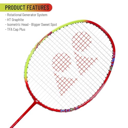 Raquette de badminton Yonex Astrox 02 Ability rouge cordée 4U4 pas cher