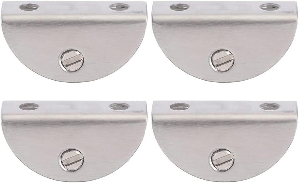 Supports d'étagère en verre fixes lot de 4 pinces inox pour garde-corps extérieur