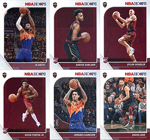 2019-20 Panini NBA Hoops Cleveland Cavaliers Team Set of 11 Cards: Kevin Love(#32), Jordan Clarkson(#33), Matthew Dellavedova(#34), John Henson(#35), Tristan Thompson(#36), Larry Nance Jr.(#37), Collin Sexton(#38), Dylan Windler(#221), Kevin Porter J