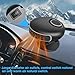 Car Heater Portable Car Heater Auto Heater Auto Portable Heater Plug Into Cigarette Lighter 2 in 1 Heating & Cooling Fan 12V 150W Car Heater 360°Rotatable Windshield Defrost Defogger for Cars (Black)