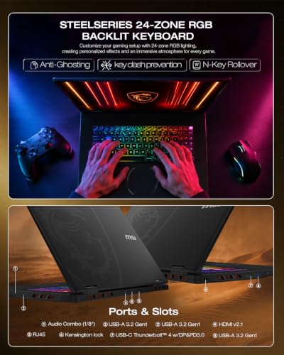Image of msi Crosshair 18 HX AI Gaming Laptop Intel Ultra 9 275HX RTX 5070 8GB GDDR7