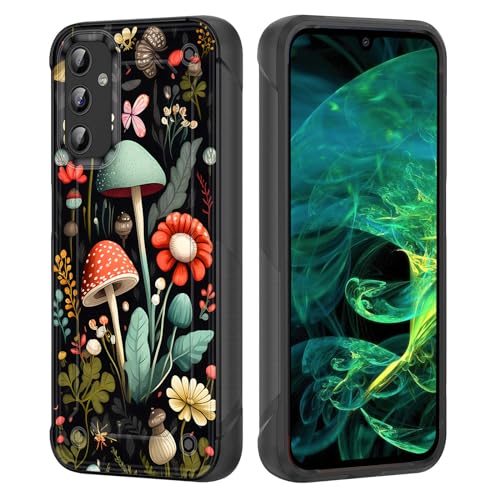 wiaekosef for Galaxy A15 5G Case,Heavy Duty Dual Layer Hard PC & Soft Silicone Rugged Bumper Shockproof Protective Case for Samsung Galaxy A15 5G 6.5 inch 2024,Mushroom Forest