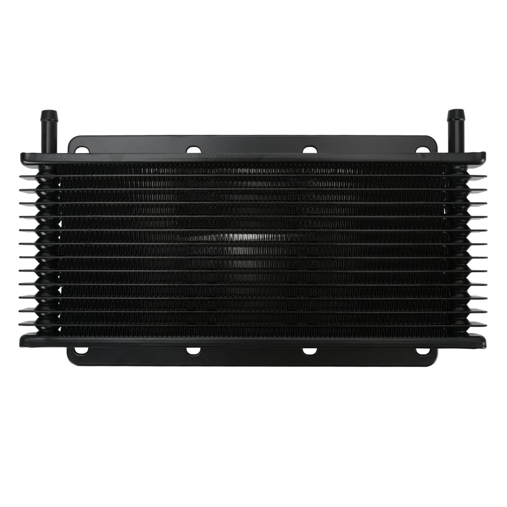 enfriador de aceite de transmision Enfriador de aceite transmisión automática universal aluminio, radiador refrigerado por 14/25/32 filas Transmission Cooler Kit(14ROWS)