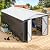 Polar Aurora 10x14 FT Outdoor Storage Shed, Metal Garden Shed with Updated Frame Structure, Tool Sheds for Backyard Garden Patio Lawn White