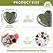 Nuenen 30 Pcs Heart Shape Crystals Bulk 1.2 Inch Gemstone Valentines Gift Heart Stone Worry Rocks Quartz Love Wholesale Love Pocket Palm for Valentine's Day Women Mom (Classic Color)