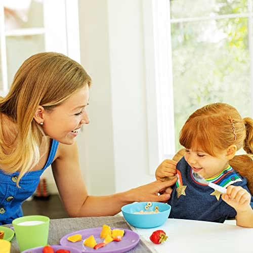 Munchkin Multi Toddler & Baby Bowls| Bright Plastic Bowls Set| Dishwasher Safe Toddler Bowls| BPA Free Stackable Baby Dish| Childrens Bowls & Baby Weaning Bowls| Small Plastic Bowls | 8 Pack