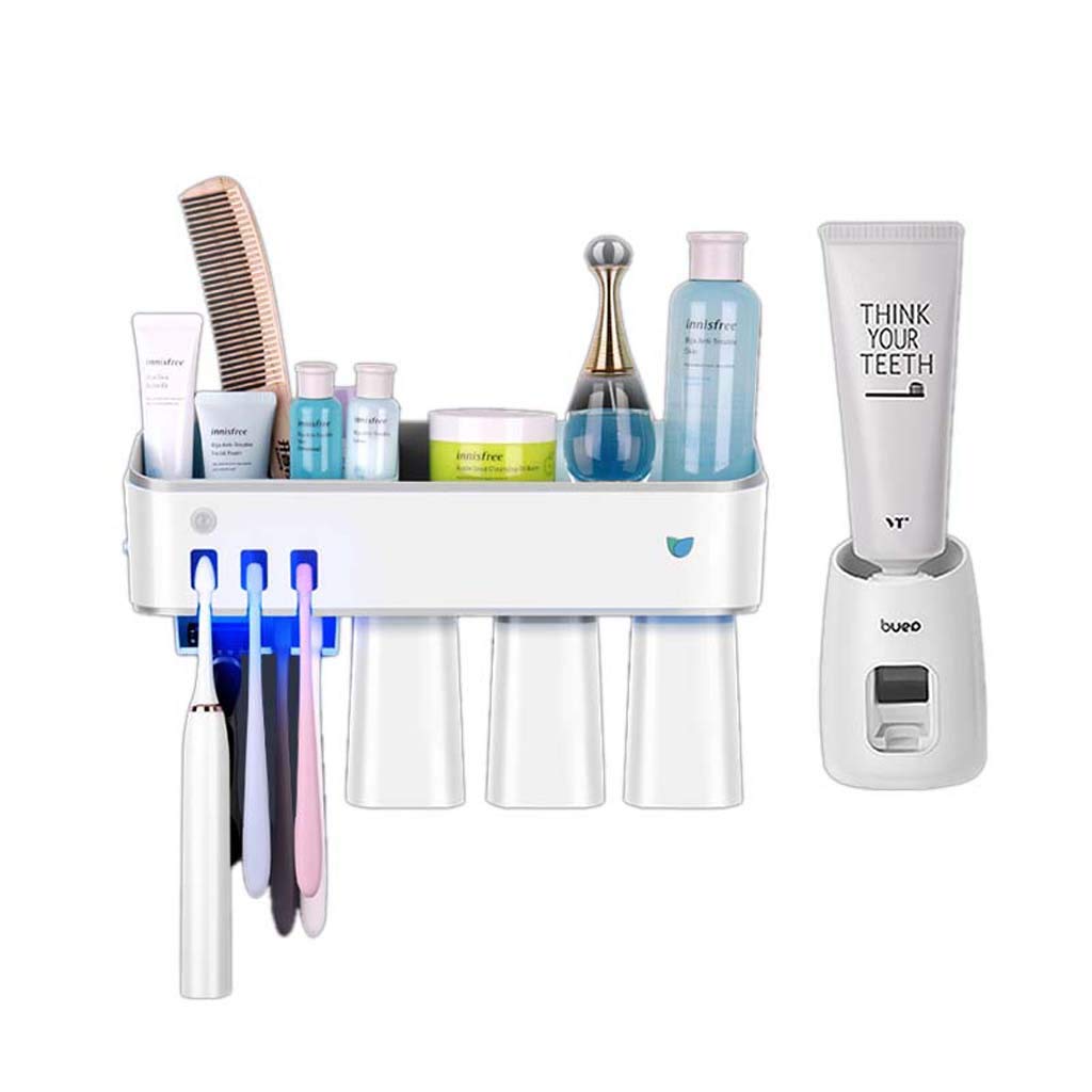 Stérilisateur intelligent de brosse à dents TJH mural avec tasses de ménage