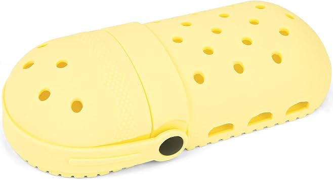 elephtree Funny Shoes Shaped Silicone Pencil Holder for Teacher Appreciation Gifts Adult Pencil Storage Organizer Cute Desktop Pen case Creative Stationery Storage for Office Classroom Home Yellow