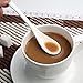 AKOAK 5 Inches White Ceramic Spoon for Coffee,Tea,Yogurt,Ice-cream,Appetizers and Desserts