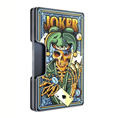 Image of Printed Aluminum Wallet for Men - Slim Money Clip & Card Holder with Printed Finish. Enhanced RFID Blocking, Compact, Unique & Minimalist Wallets
