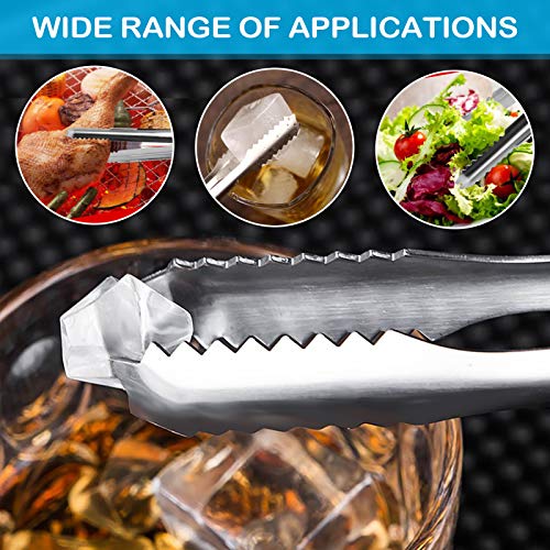 Stainless 6oz Ice Scoop + Ice Tongs Set, Multifunctional Food Coffee Sugar Candy Sweet Clip for Bar, Wedding, Parties, and Kitchen - Image 7