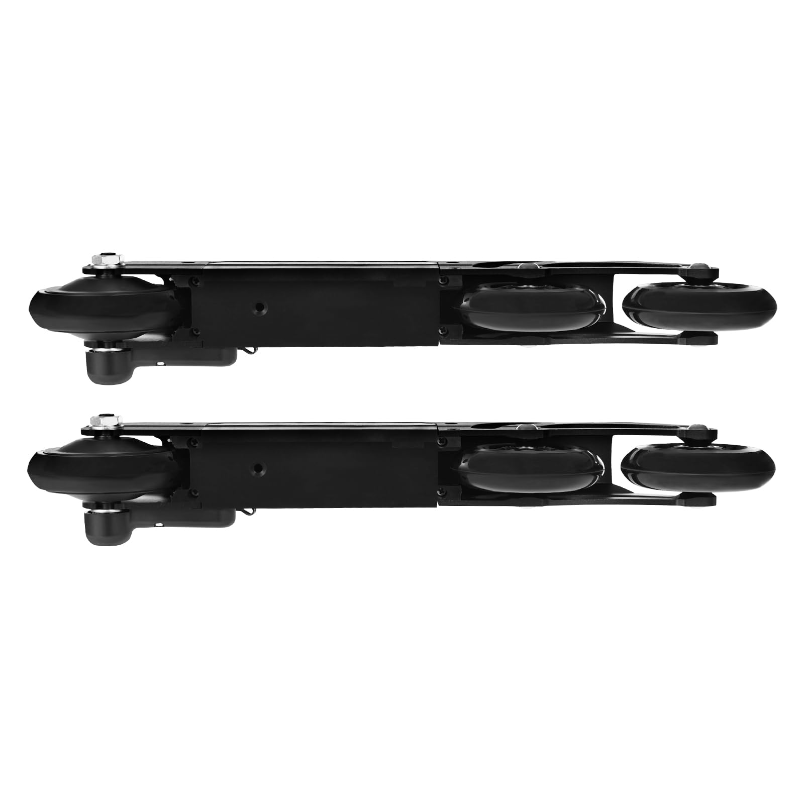 Telaio elettrico Inline Skate con 3 ruote, accessorio per pattini a rotelle E-Inline con telecomando, adatto per ragazzi e ragazze nero-argento