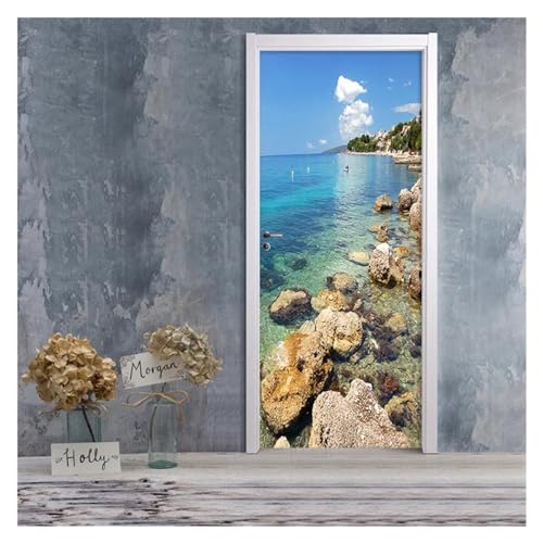 Étiquette murale pour porte stickers décoration maison 95x215cm - 6