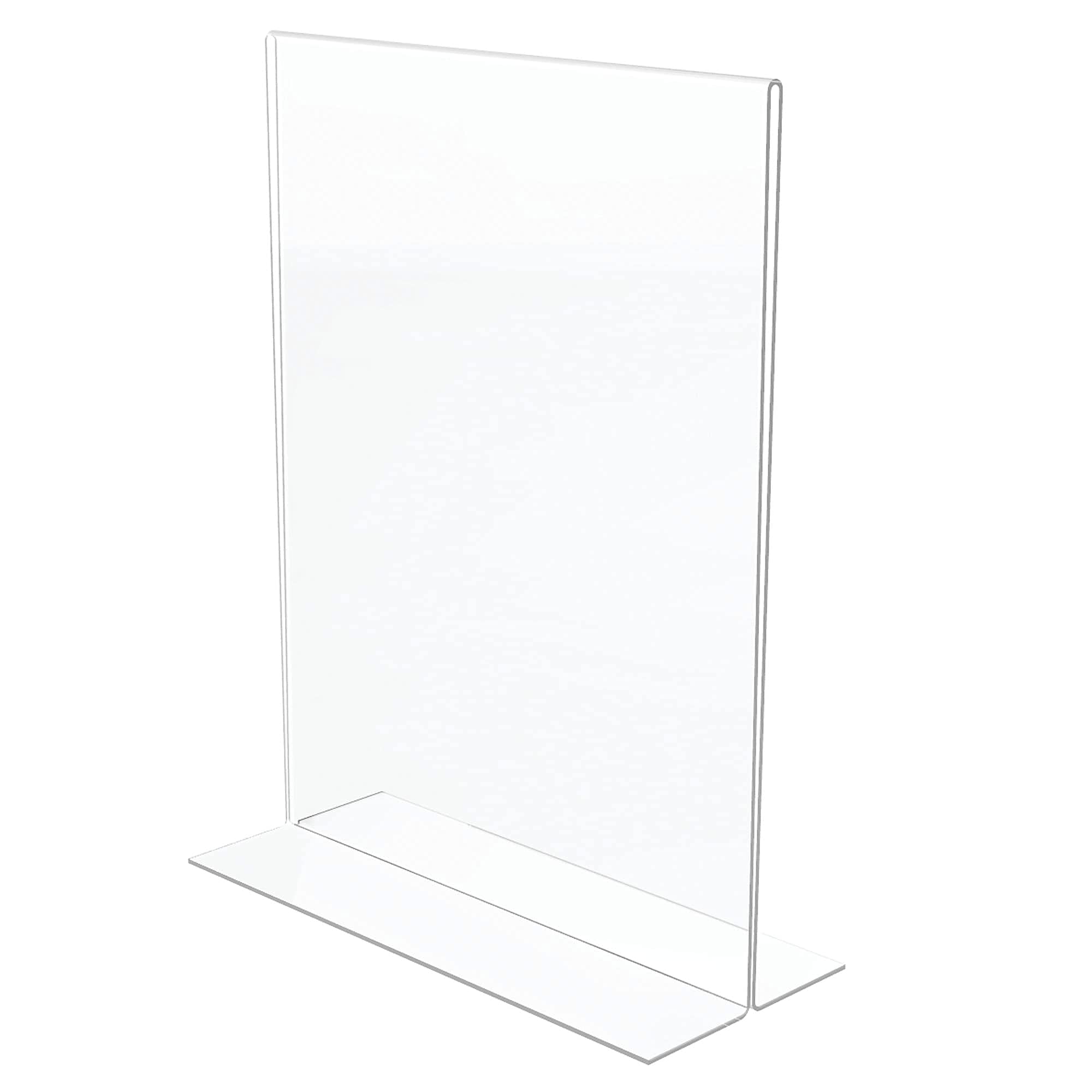 Classic Image Exhibidor Soporte para Carteles de Doble Cara, 8 1/2 x 11 pulgadas, 12 unidades