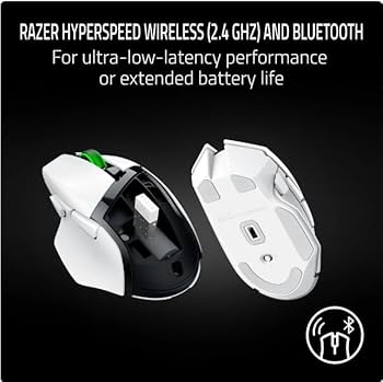 Razer レイザー Basilisk V3 Pro Whit Razer Basilisk V3 Pro Ergonomic Wireless Gaming Mouse